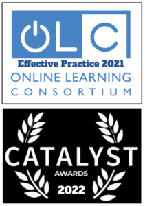 PIVOT Awards include OLC Effective Practice and Catalyst, both for training and professional development